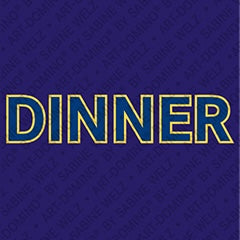Kühlschrankmagnet Dinner