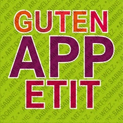 Kühlschrankmagnet mit Schriftzug Guten Appetit