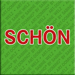 Kühlschrankmagnet mit Schriftzug Schön