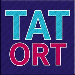 Kühlschrankmagnet mit Schriftzug Tatort
