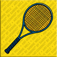 Magnet mit Tennisschläger