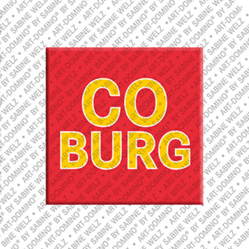 Kühlschrankmagnet mit Schriftzug Coburg
