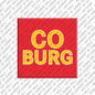Kühlschrankmagnet mit Schriftzug Coburg