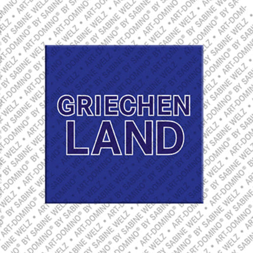Pop Art Magnet mit Schriftzug Griechenland