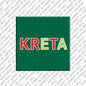 Pop Art Magnet mit Schriftzug Kreta