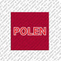 Pop Art Magnet mit Schriftzug Polen