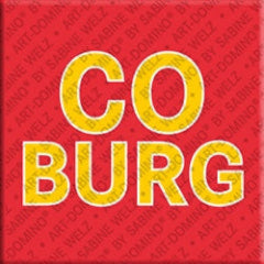 Kühlschrankmagnet mit Schriftzug Coburg