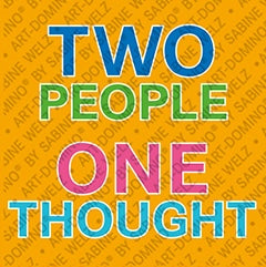 Kühlschrankmagnet Two People One Thought