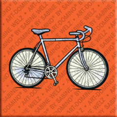 Kühlschrankmagnet mit Fahrrad