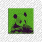 Kühlschrankmagnet mit Panda in Grün