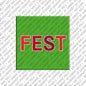 Kühlschrankmagnet Fest