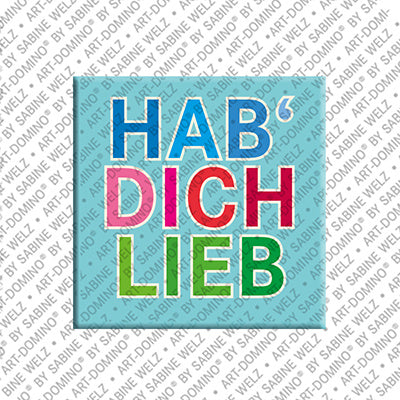 Kühlschrankmagnet Hab Dich Lieb