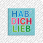 Kühlschrankmagnet Hab Dich Lieb