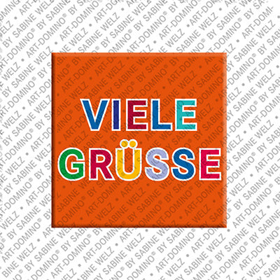 Kühlschrankmagnet Viele Grüsse