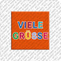 Kühlschrankmagnet Viele Grüsse
