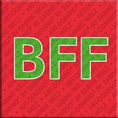 Kühlschrankmagnet mit Schriftzug BFF