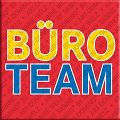 Kühlschrankmagnet mit Schriftzug Büroteam
