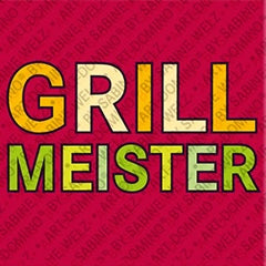 Kühlschrankmagnet mit Schriftzug Grillmeister