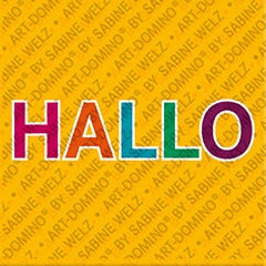Kühlschrankmagnet mit Schriftzug Hallo