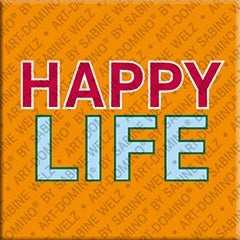 Kühlschrankmagnet Happy Life