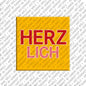 Kühlschrankmagnet Herzlich