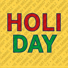 Kühlschrankmagnet mit Schriftzug Holiday