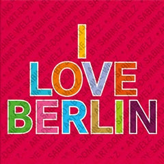 Kühlschrankmagnet mit Schriftzug I Love Berlin