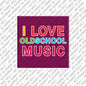 Kühlschrankmagnet I Love Oldschool Music