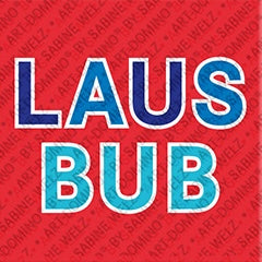 Kühlschrankmagnet mit Schriftzug Lausbub