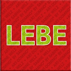 Kühlschrankmagnet mit Schriftzug Lebe