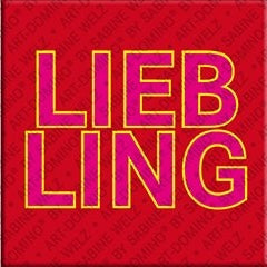 Kühlschrankmagnet Schriftzug Liebling