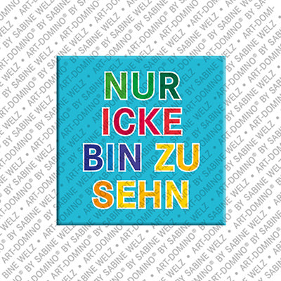 Kühlschrankmagnet Nur Icke Bin Zu Sehen