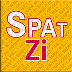 Kühlschrankmagent mit Schriftzug Spatzi