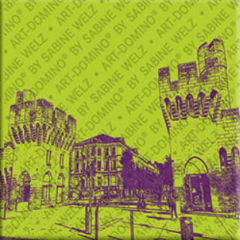 Pop Art Magnet mit Motiv: Avignon Stadttor