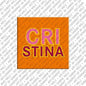 Kühlschrankmagnet mit Name Cristina