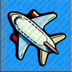 Kühlschrankmagnet Flugzeug