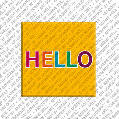 Kühlschrankmagnet Hello