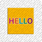 Kühlschrankmagnet Hello