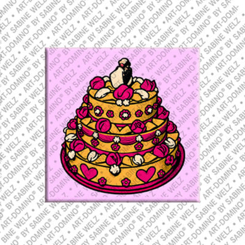 Kühlschrankmagnet Hochzeitstrte