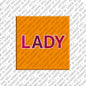 Kühlschrankmagnet Lady