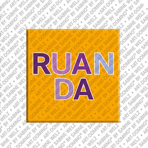 Kühlschrankmagnet mit Schriftzug Ruanda