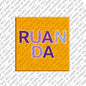 Kühlschrankmagnet mit Schriftzug Ruanda