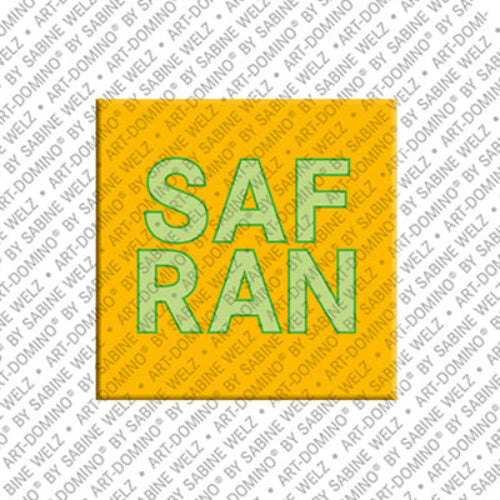 Kühlschrankmagnet mit Schriftzug Safran