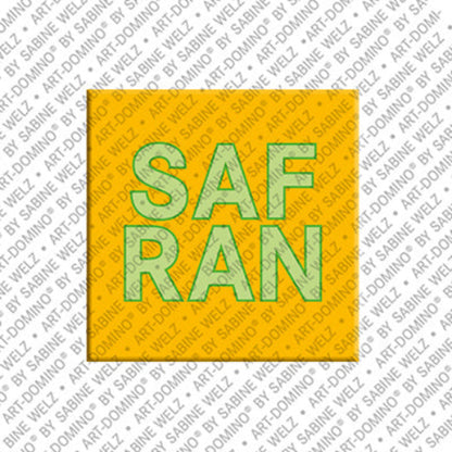 Kühlschrankmagnet mit Schriftzug Safran