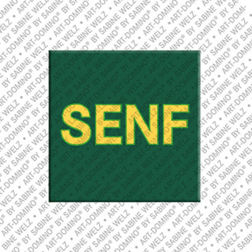 Kühlschrankmagent mit Schriftzug SENF