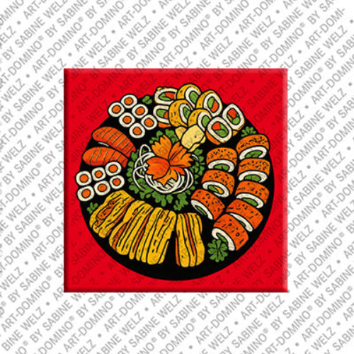 Kühlschrankmagnet mit Sushiplatte