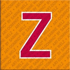 Magnet - Buchstabe Z - Orange/Rot