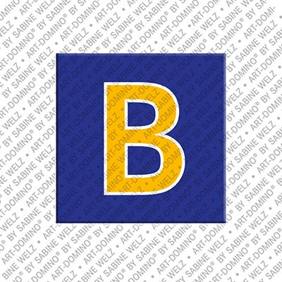 Kühlschrankmagnet mit dem Buchstaben B in Dunkelblau