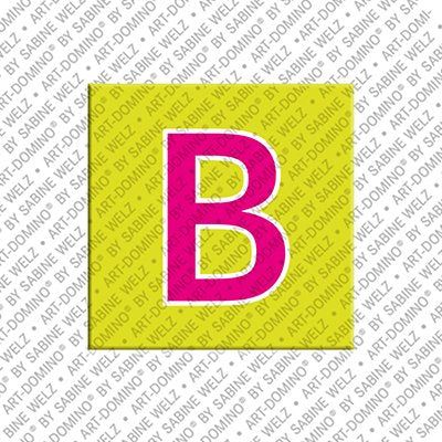 Kühlschrankmagnet mit dem Buchstaben B in Hellgrün