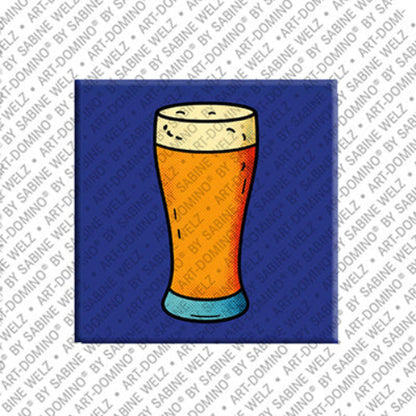 Kühlschrankmagent mit Bierglas